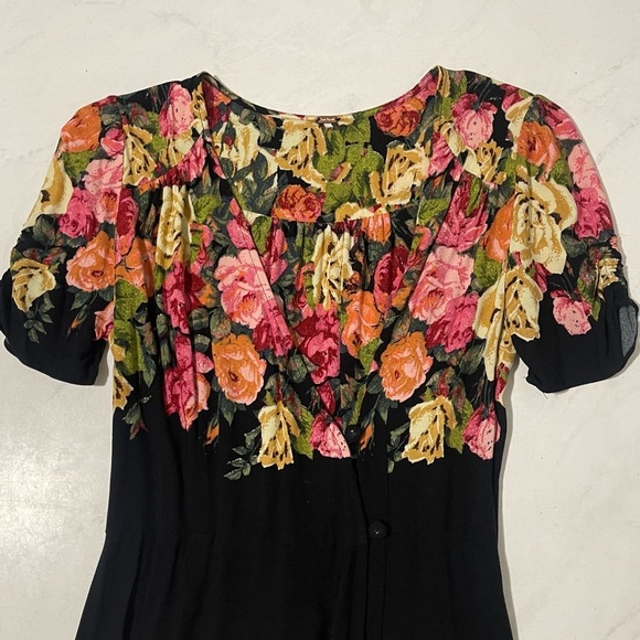 Free People Jaimie Floral Button Up Midi Dress - Picture 4 of 7